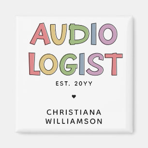 Personalised Audiologist Audiology Graduation Gift Magnet