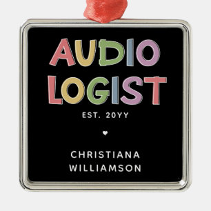 Personalised Audiologist Audiology Graduation Gift Metal Tree Decoration