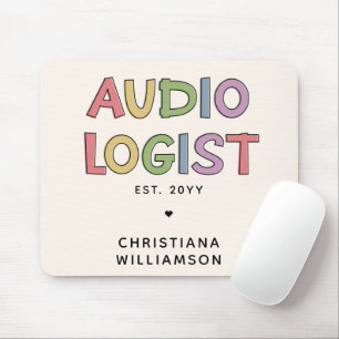 Personalised Audiologist Audiology Graduation Gift Mouse Mat