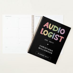 Personalised Audiologist Audiology Graduation Gift Planner