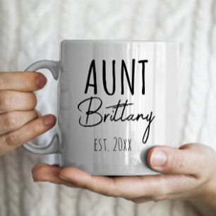 Personalised Aunt & Est. Year Coffee Mug