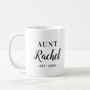 Personalised Aunt Monogram Mug