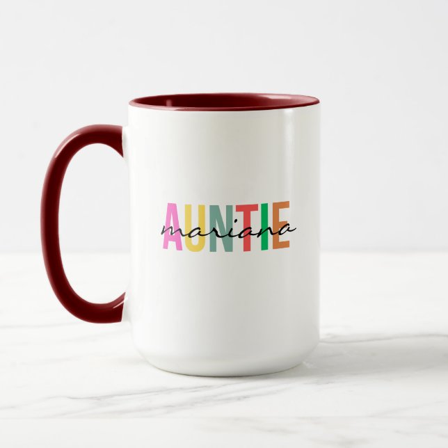Personalised Auntie Mug (Left)