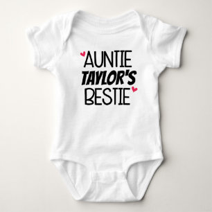 Personalised Auntie's Bestie Baby Outfit Bodysuit
