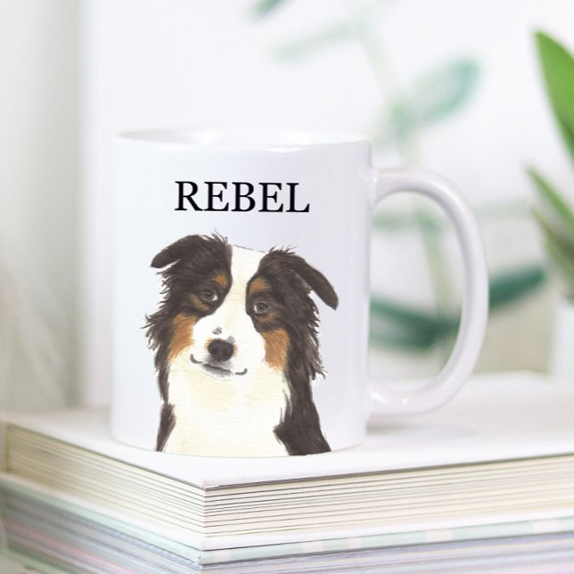 Personalised Aussie Australian Shepherd Coffee Mug (Creator Uploaded)