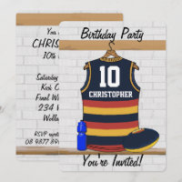 Personalised Aussie Rules Football Jersey BRY