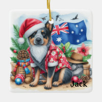 Personalised Australian Cattle Dog Christmas