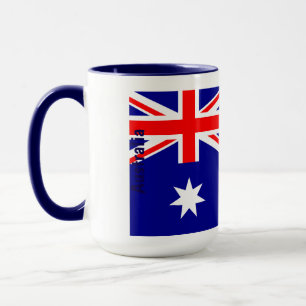 Personalised Australian Flag True Blue Heritage Pr Mug