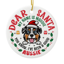 Personalised Australian Shepherd Dog Christmas