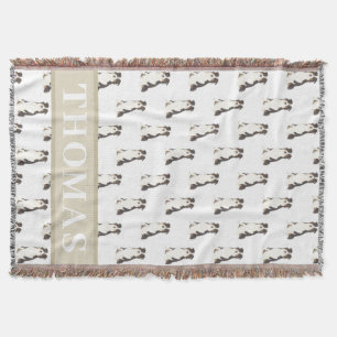 Personalised Australian Shepherd Throw Blanket
