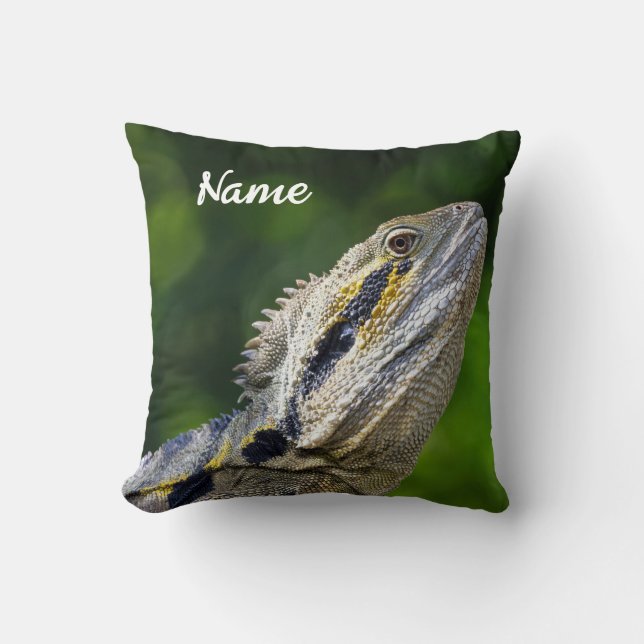 Personalised Australian Water Dragon Cushion (Front)