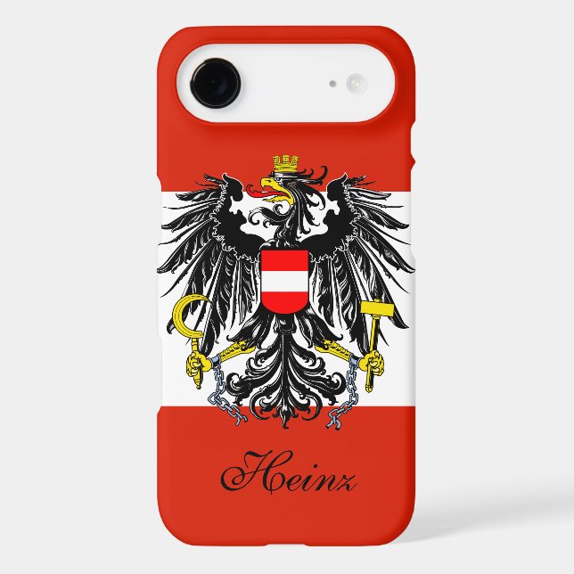 Personalised Austria Flag Case-Mate iPhone Case (Back)
