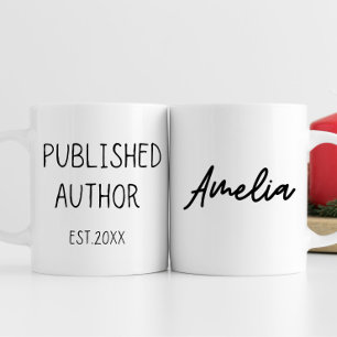 Personalised Author Gift, Writer Gift, Book Lover Coffee Mug