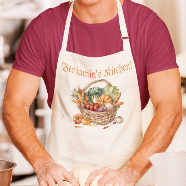 Personalised Autumn Chef's Kitchen Apron (Creator Uploaded)