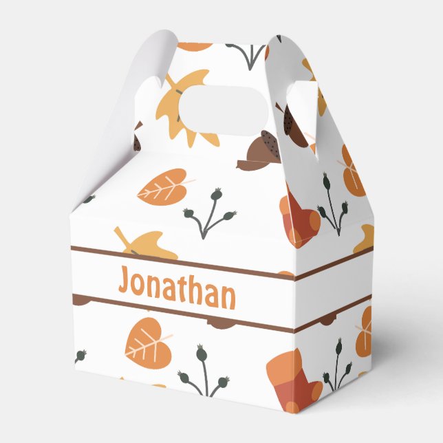 Personalised Autumn Favour Box (Front Side)