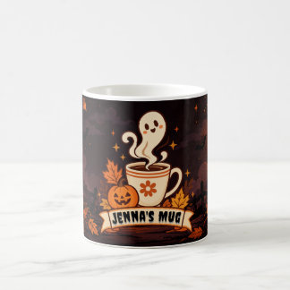 Personalised Autumn Ghost Coffee Mug