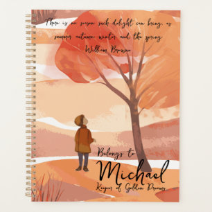 Personalised Autumn - Keeper of Woodland Wonders Planner