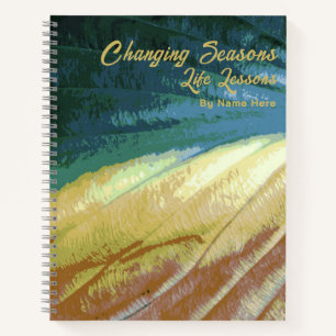 Personalised Autumn Leaf, Changing Seasons Journal