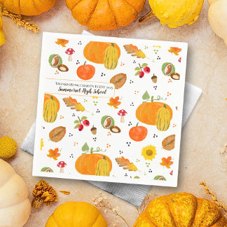 Personalised Autumn Lover Napkins