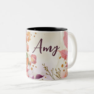 Personalised Autumn Mug with Pumpkins