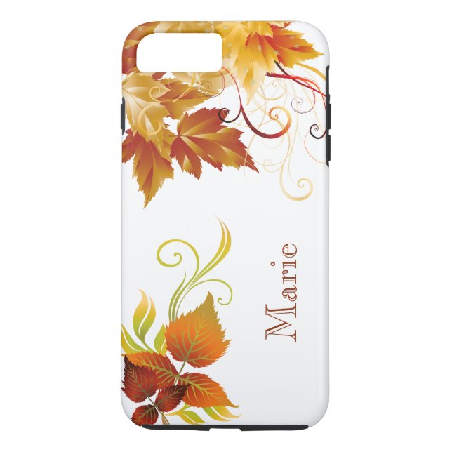 Personalised Autumn Spleandor iPhone Case (Back)