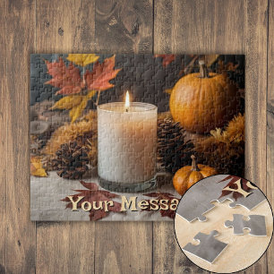 Personalised Autumn-Themed Jigsaw Puzzle