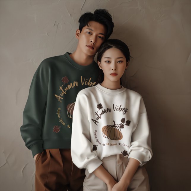 Personalised Autumn Vibes Sweatshirt (Creator Uploaded)