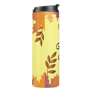 Personalised Autumn Vibes Tumbler