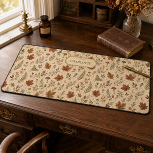 Personalised Autumn Witchy Botanical Desk Mat