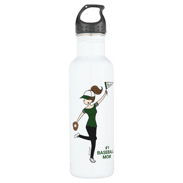 Personalised Avatar #1 Baseball Fan 710 Ml Water Bottle (Front)