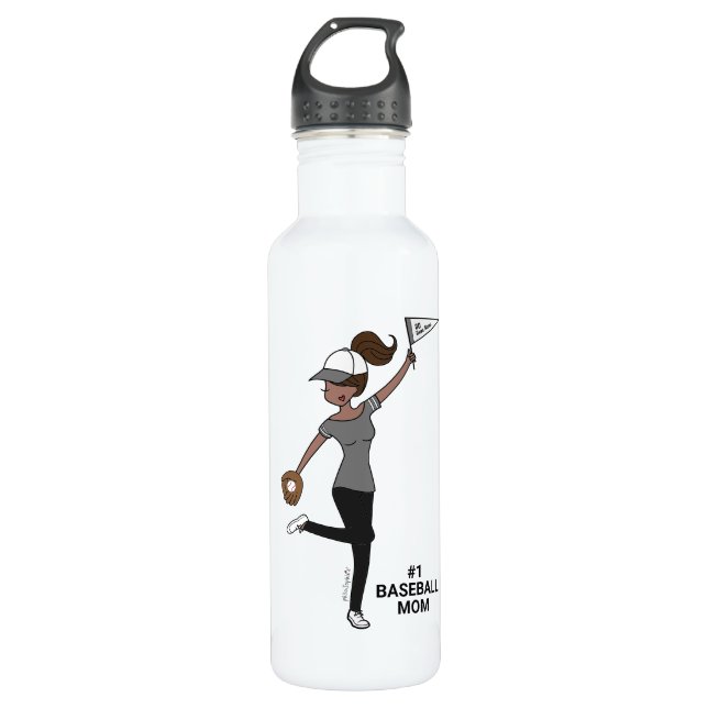 Personalised Avatar #1 Baseball Fan 710 Ml Water Bottle (Front)