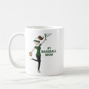 Personalised Avatar #1 Baseball Mum Coffee Mug
