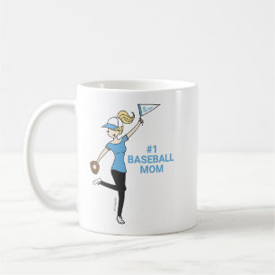Personalised Avatar #1 Baseball Mum Coffee Mug