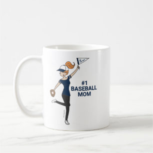 Personalised Avatar #1 Baseball Mum Coffee Mug