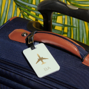 Personalised Aviation Aeroplane Luggage Tag
