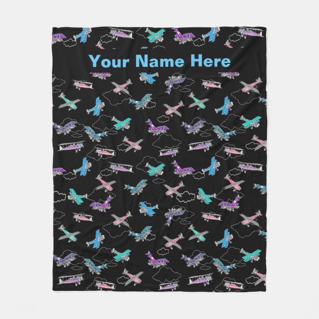 Personalised Aviation Blanket  (Front)