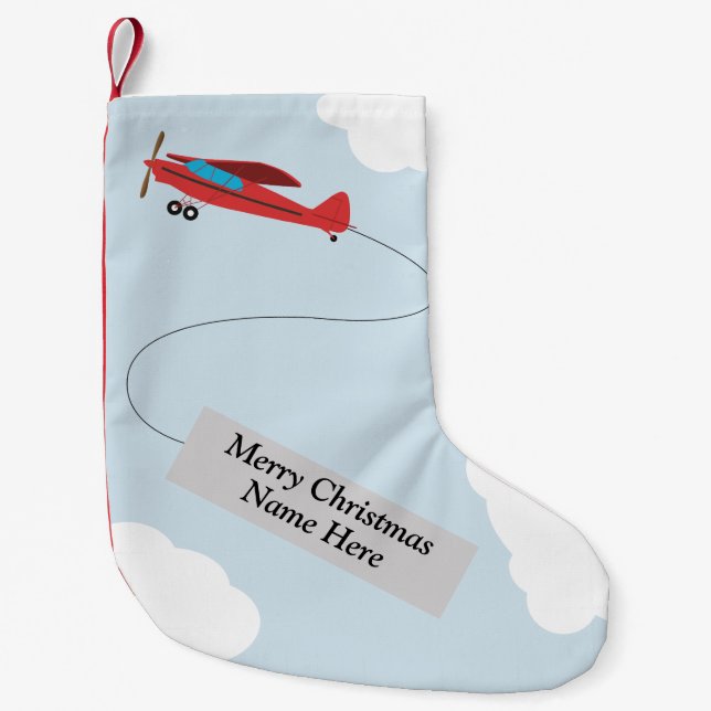 Personalised Aviation Christmas Stocking (Front)