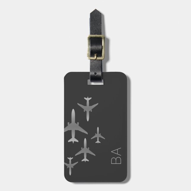 Personalised Aviation Luggage Tag (Front Vertical)