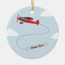 Personalised Aviation Ornament