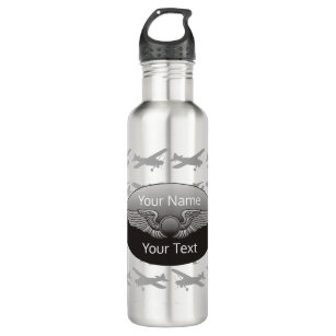 Personalised Aviation Wings Aircraft 710 Ml Water Bottle