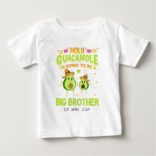 Personalised Avocado Big Brother Announcement  Baby T-Shirt