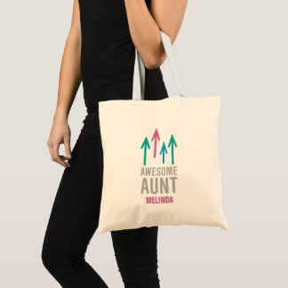 Personalised Awesome Aunt Tote Bag