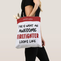Personalised Awesome Firefighter Funny Firefighter