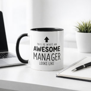 Personalised Awesome Manager Mug