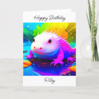 Personalised Axolotl Kid's Birthday