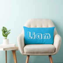 Personalised Azure Blue Name Nursery