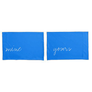 Personalised Azure Blue Pillowcase