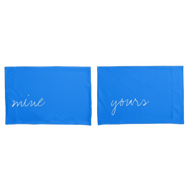 Personalised Azure Blue Pillowcase (Front-Set)