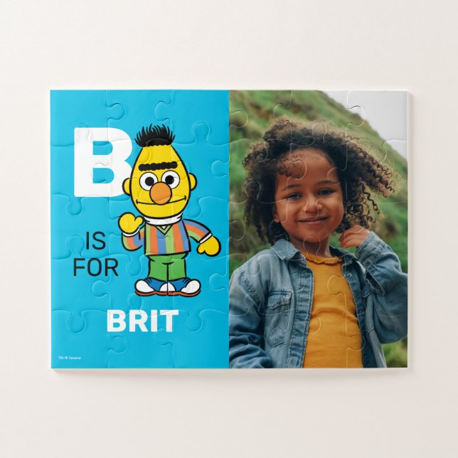 Personalised B is for Bert | Photo Jigsaw Puzzle (Horizontal)