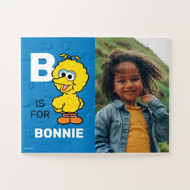 Personalised B is for Big Bird | Photo Jigsaw Puzzle (Horizontal)
